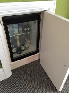 In wall minibar Dorset Square Hotel London