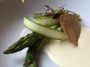 The Grazing Goat asaparagus goat cheese starter 