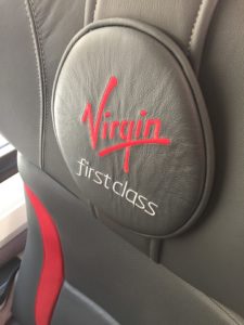 Virgin Trains First Class seat design