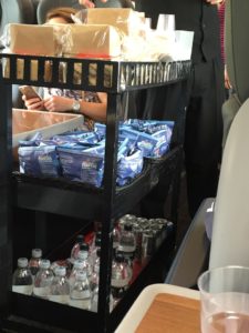 Virgin East Coast train snack trolley