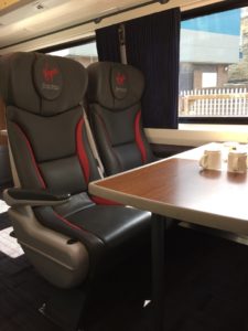 Virgin East Coast First Class seating Edinburgh to London