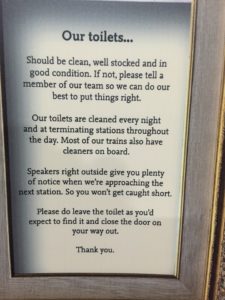Virgin East coast train cleaning