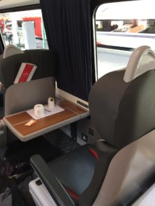 Virgin First Class Seat train Edinburgh to London 