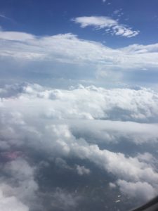 Up in the clouds the view from the plane