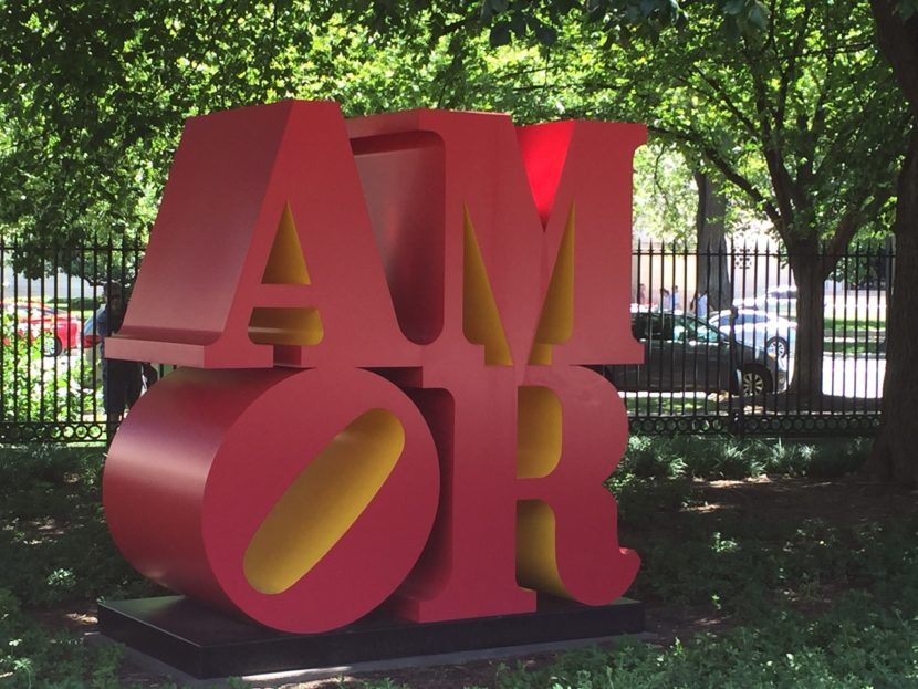 AMOR sculpture D.C. National Gallery Sculpture Garden Art Weekend in D.C.