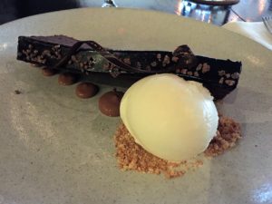 Dessert at Four Seasons Seattle Goldfinch Tavern