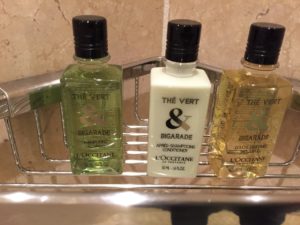 L'Occitane toiletries at the Four Seasons Seattle