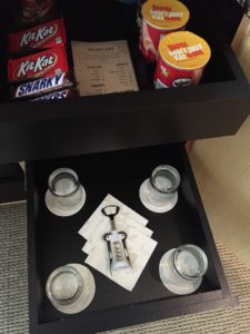 Four Seasons Seattle Minibar items