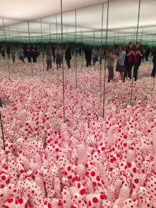 Kusama Phalli's Field Infinity Mirrors exhibit