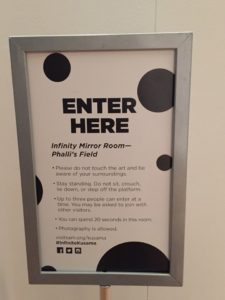 Infinity Mirrors Exhibit Rules