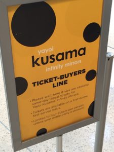 Infinity Mirror Exhibit Ticket Line