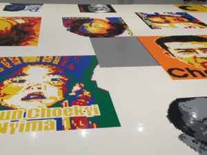 Trace at Hirshhorn Portraits in Lego by Ai Weiwei