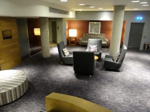 London Aloft Excel Hotel Lobby seating