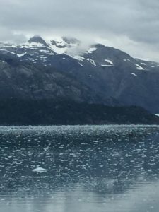 Glacier Bay Alaska view with Holland America Eurodam