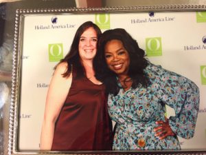 Philatravelgirl photo with oprah on alaska holland america Eurodam cruise