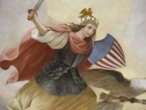 US Capitol Rotunda Painting Warrior 