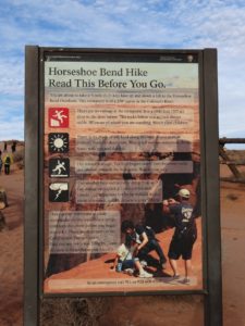 Horseshoe Bend Know Before You Go Board