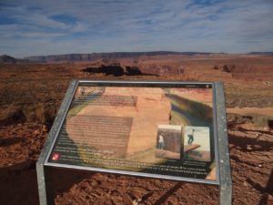 Horseshoe Bend Landscape View Info Board