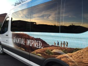 Red Mountain Resort Shuttle and Sundown Skyline View