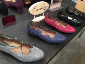 Colorful flats by Earth Shoes in Philly