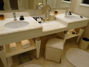The Wynn Hotel Bathroom Dual Sinks