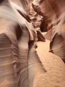 Lower Antelope Canyon view tight space