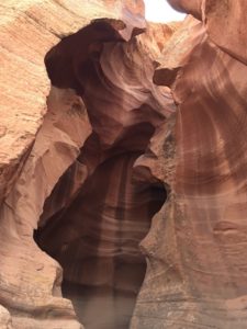 Upper Antelope Canyon View of Curves Rocks
