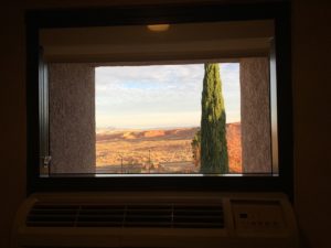Hallway window view of Page Arizona Marriott Courtyard Lake Powell