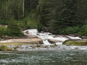 Alaska Juneau Hovercraft tour Waterfall