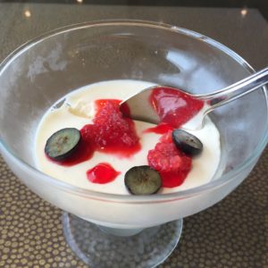HAL Eurodam dessert panna cotta