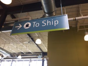 Seattle Pier 99 Signage to Ship Cruise to Alaska from Seattle
