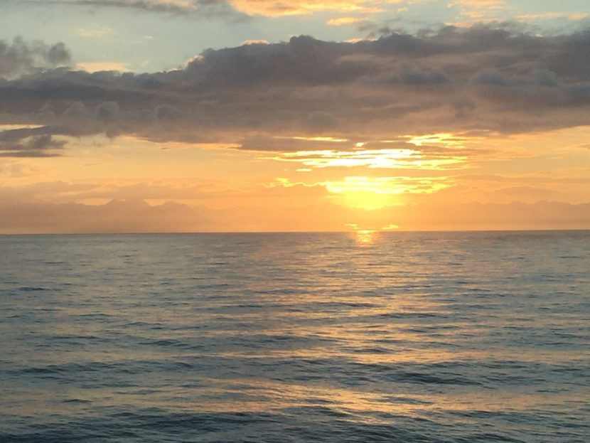 Holland America Cruise to Alaska Eurodam Sunset at Sea