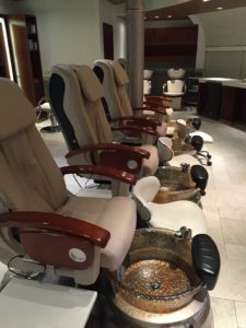 Pedicure Chairs in the Disney Cruise Spa