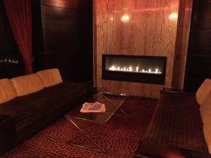 Sanctuary Hotel NYC Fireplace Lobby