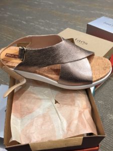 Best Summer Travel Shoes for Women Metallic Sandal