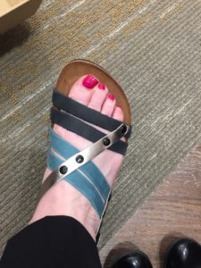 Best Summer Travel Shoes for Women Navy Teal Sandal