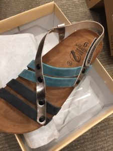 Best Summer Travel Shoes for Women Navy Teal Sandal