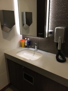 Shower at Gatwick LGW in British Airways Lounge South Terminal