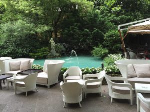 Milan Sheraton Diana happy hour patio