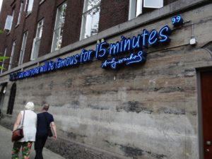 Street Art in Rotterdam Warhol Quote
