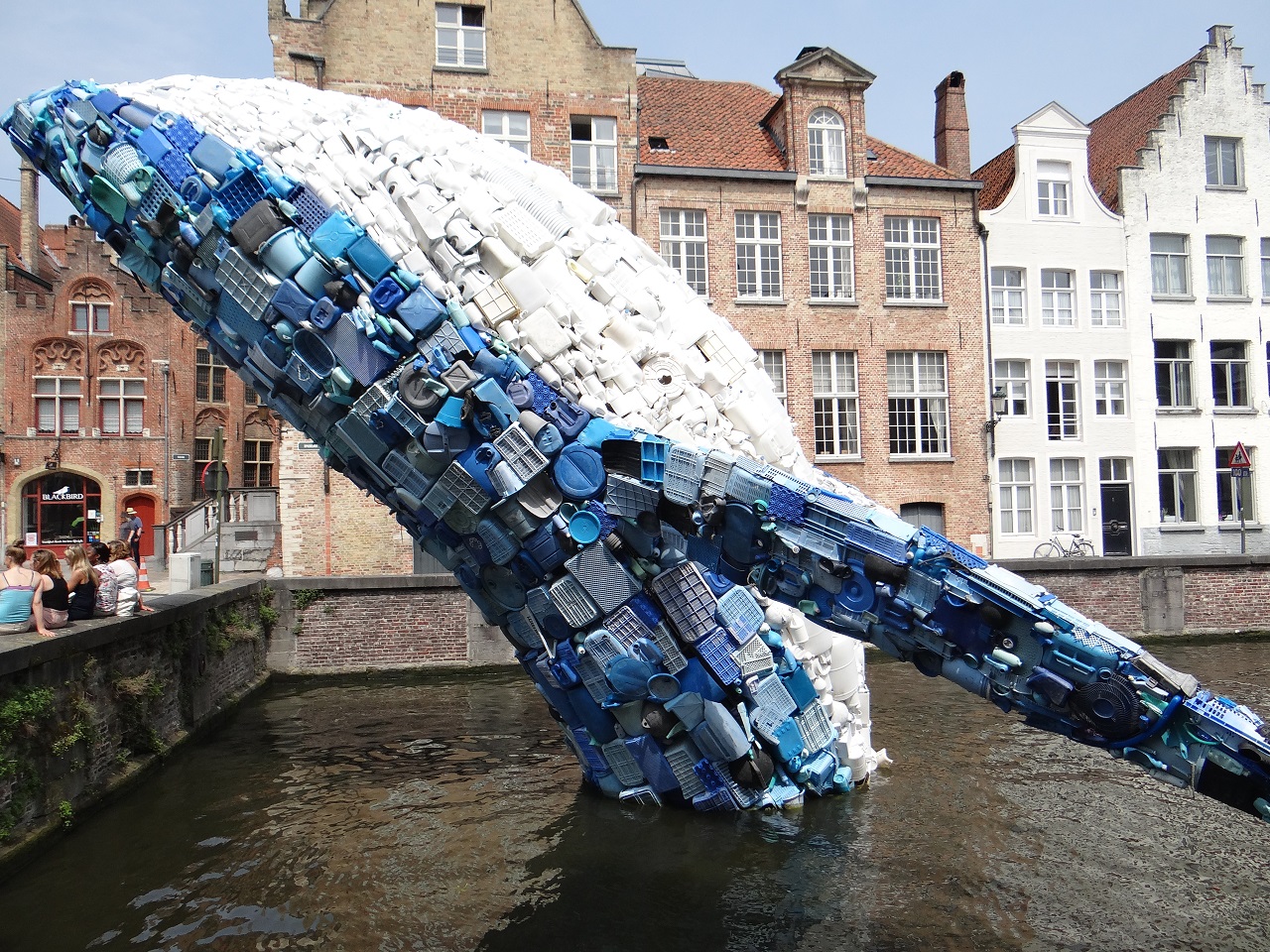 The Bruges Whale Art Skyscraper Bruges Canal Houses