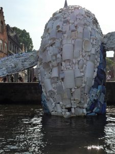 The Bruges Whale canal boat view