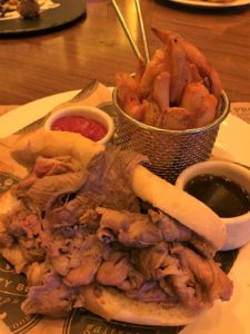 Liberty Bell gastropub french dip grass fed beef sandwich