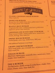 Parx Casino Liberty Bell Gastropub Grass Fed Angus Burger Menu