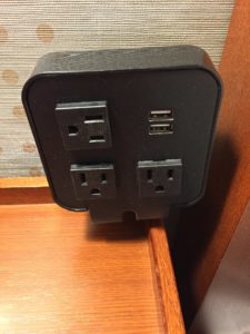 NYC Four Points Times Square Bedside Outlets