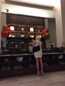 NYC Four Points Sheraton Times Square Lobby Desk