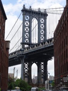 Brooklyn View of the Manhattan Bridge and Empire State Building