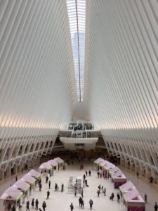 Oculus photo inside view Manhattan walking tour