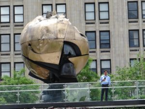 9/11 Damaged Art Sculpture