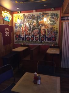 Philly Bar London booths Passyunk Avenue London Philly Cheesesteaks